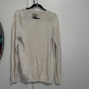 Cream scoop neck sweater